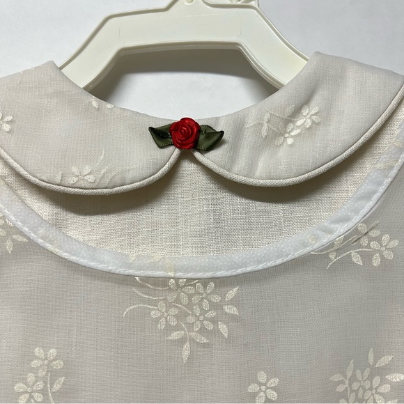 Vintage Set Infant Dress Size 3-6 M Bonnet Girl Linen Lace NWT M Bright Future - Picture 9 of 17